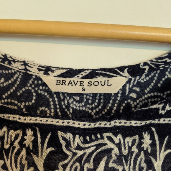 Brave Soul Short Sleeve Printed Smock Dress - Picture 2 of 4